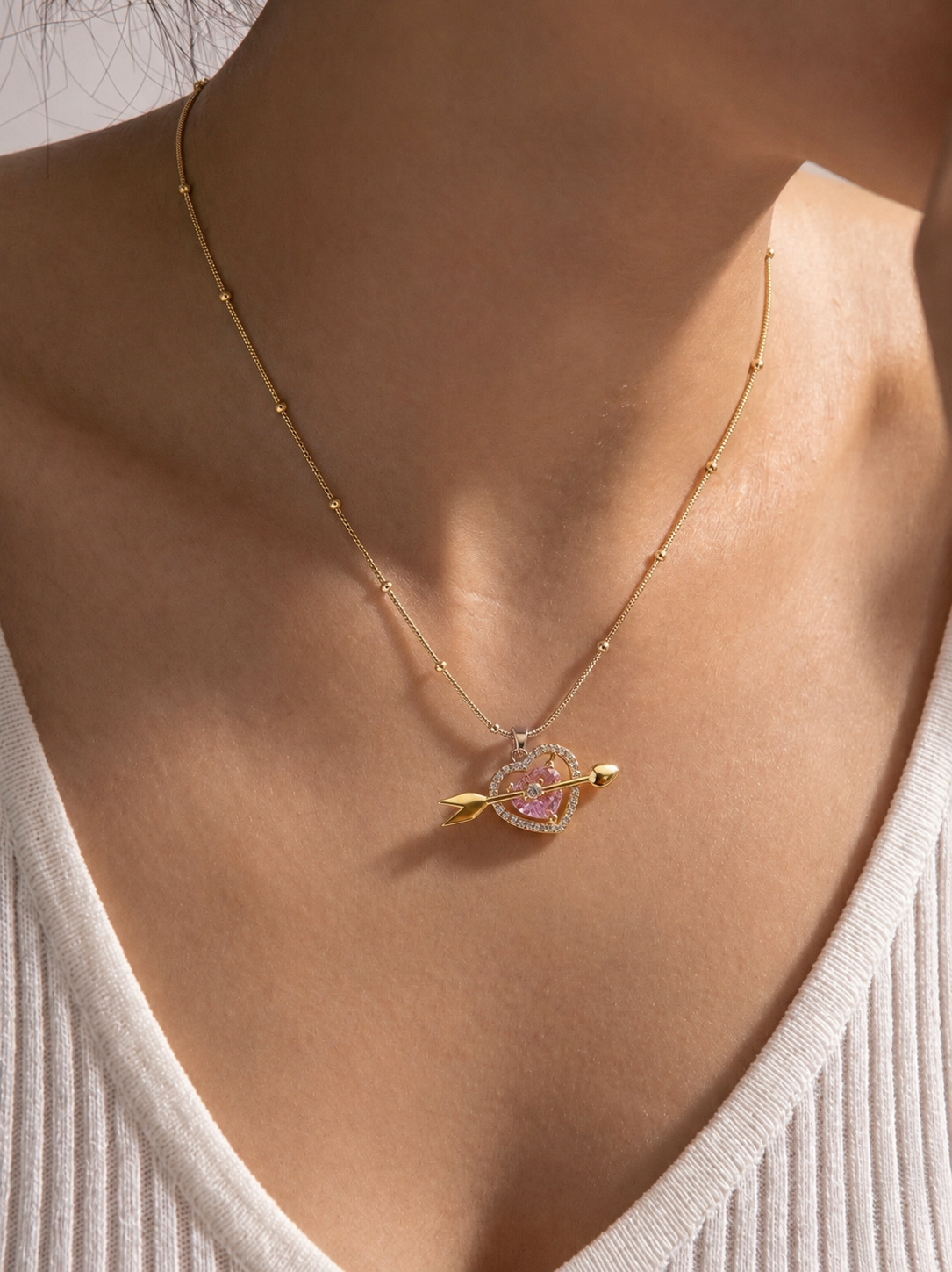 Heart and Arrow Pendant