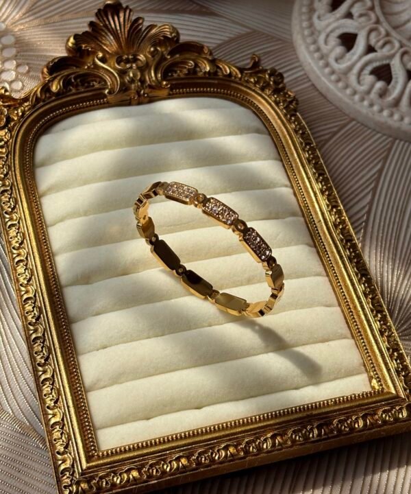 Vintage Filigree Watch-Link Bangle