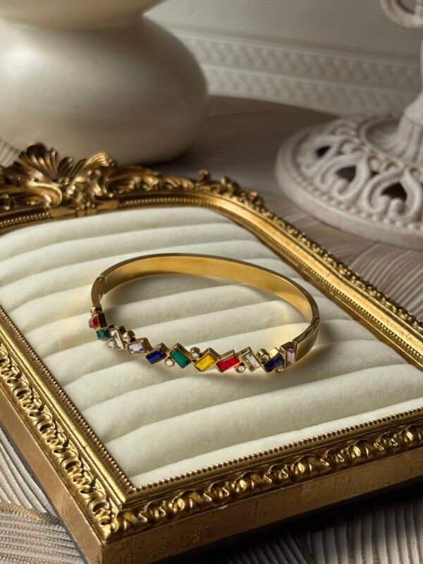 Rainbow Mosaic / Candy Stone Bangle