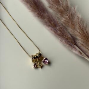 pink heart charm pendant