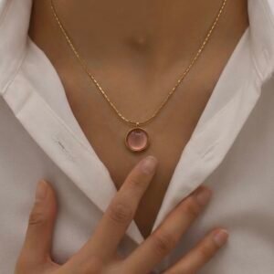 Pink rount stone