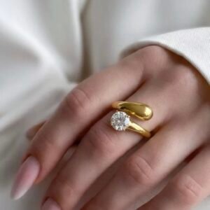 Solitaire Diamond Ring adjustable