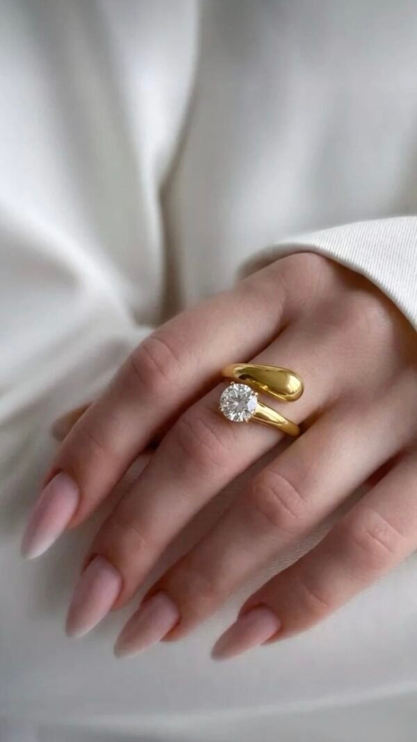 Solitaire Diamond Ring adjustable