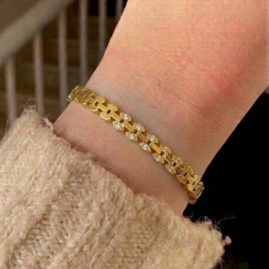 Marquise Diamond Link Bracelet