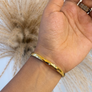 Stone-studded Gold Bangle