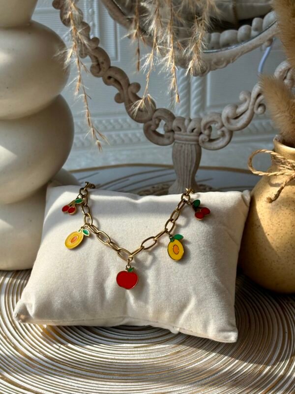 fruit Charm Bracelet stainless steel