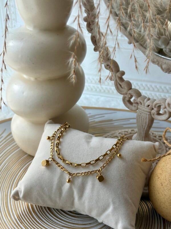 Golden Charm Layer Bracelet