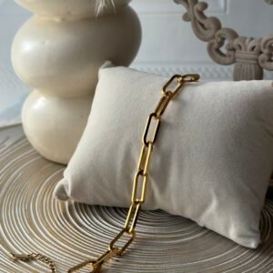 Golden Paperclip Bracelet