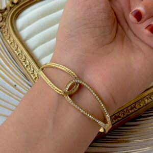 Greek Key openable bangle