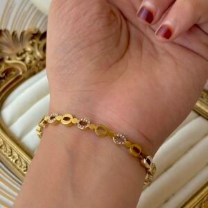 mini round AD stone bangle