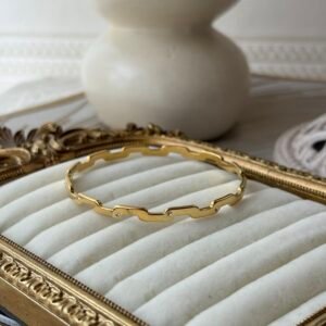 Square Wave  Step Design bangle