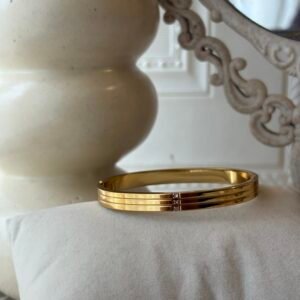 Minimalist Multi-Layer Gold Bangle