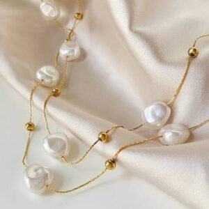 pearl double layer invisible chain