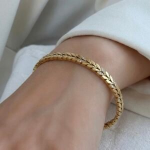 Evergreen Vine Bangle Thin wrist