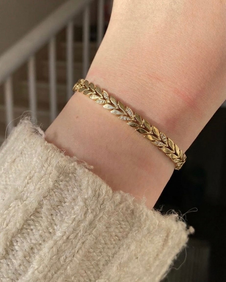 Evergreen Vine Bangle Thin wrist - Image 3
