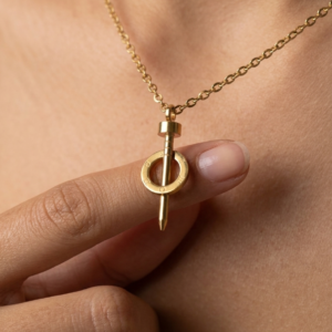 nail pendant necklace