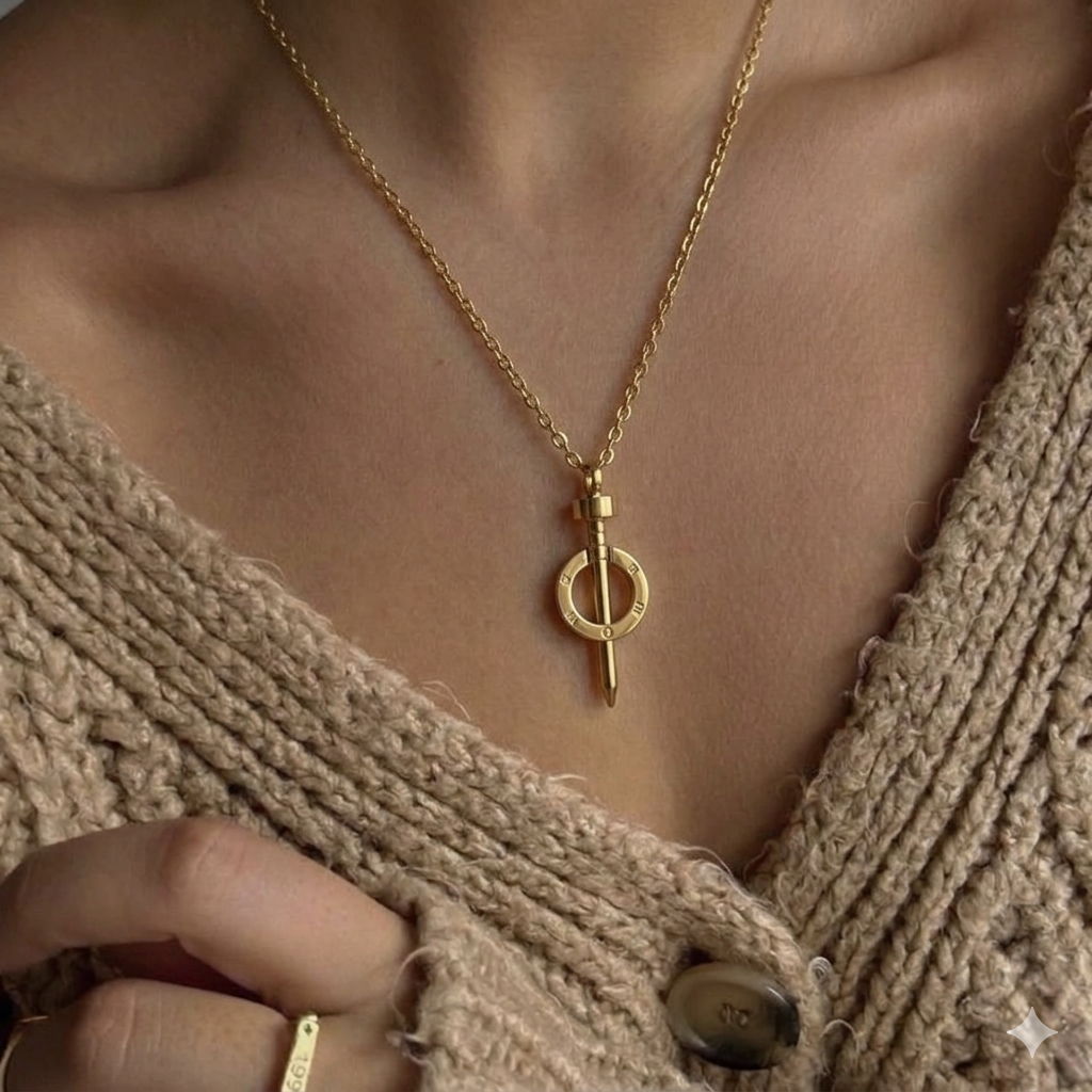 nail pendant necklace - Image 3