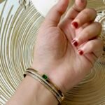 Emerald Luxe Crystal Cuff Bracele