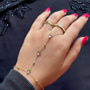 pink tulip 🌷 hand chain